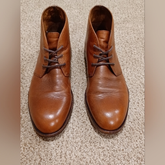 Frye Men\'s Bowery Brown Leather Chukka Boots Size 8 main image 5